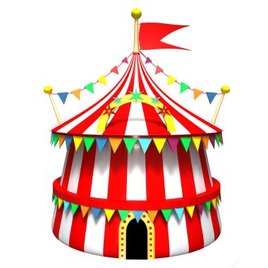 Illustration of a circus tent clipart