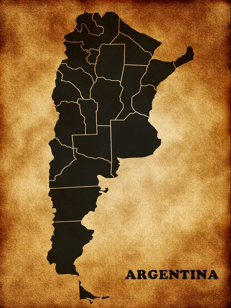 Kaart van Argentinië — Stockfoto