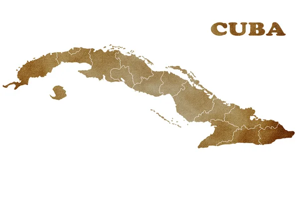 쿠바의 지도 — 스톡 사진