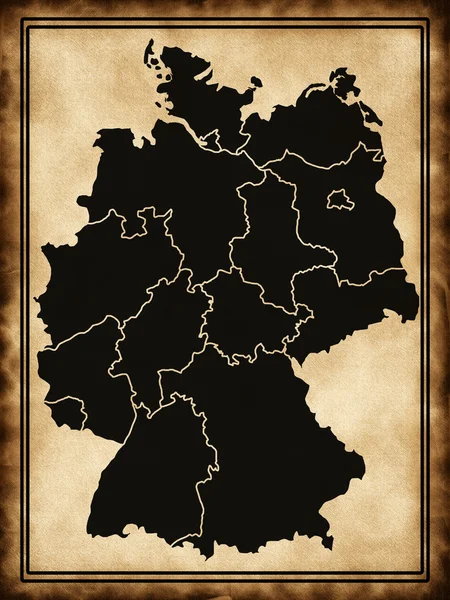 Німеччина карта — стокове фото