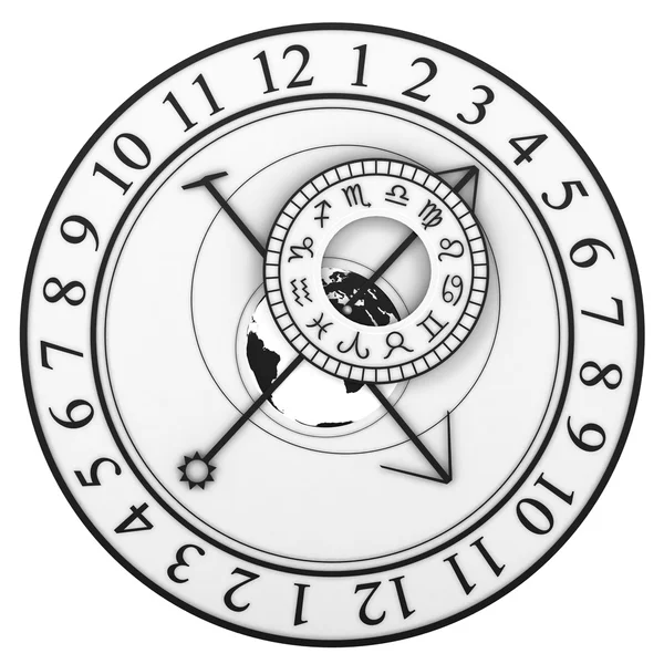 Astronomische klok — Stockfoto