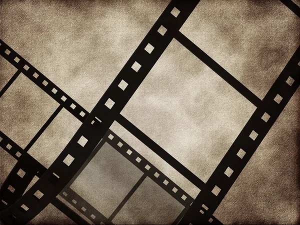 Película negra tira de película — Foto de Stock