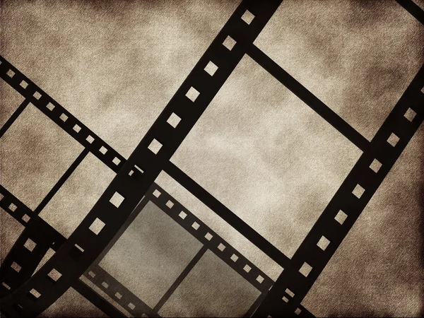 Black Movie Film Strip — Stock Photo, Image