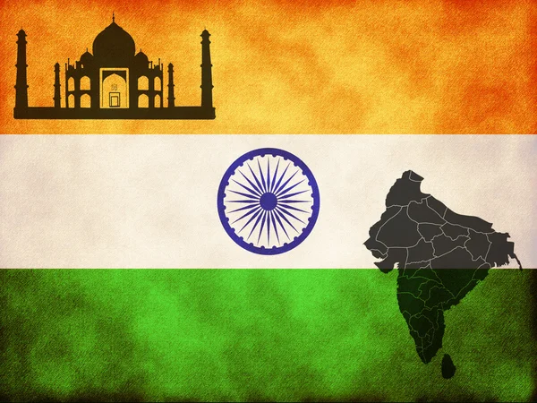 Bandiera dell'India — Foto Stock