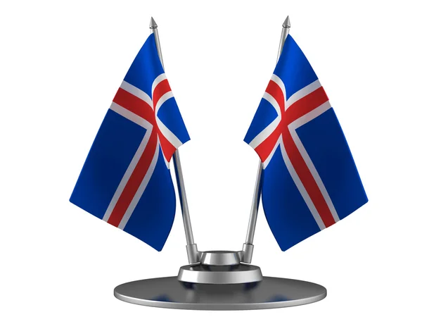 La bandera Islandia — Foto de Stock