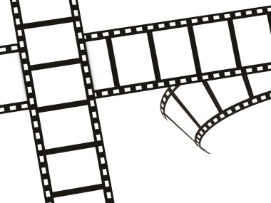 Black Movie Film Strip clipart