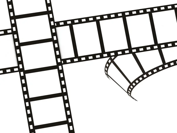 Black Movie Film Strip — Stock Photo, Image