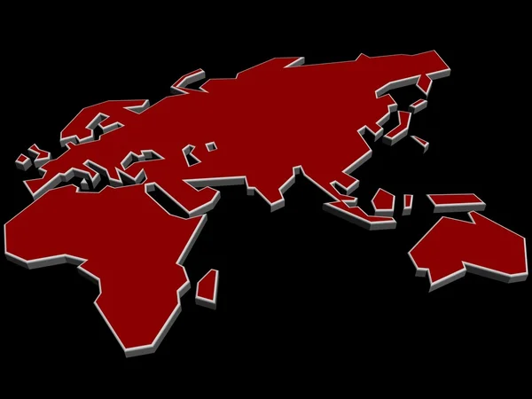 Map of the Eastern Hemisphere — Stock Photo, Image