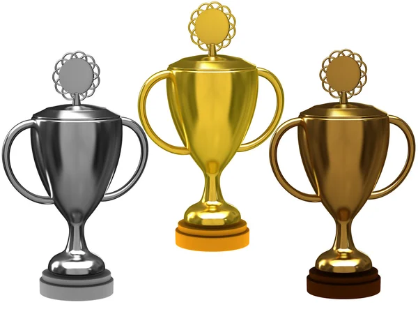 Trophy cups — Stock Photo, Image