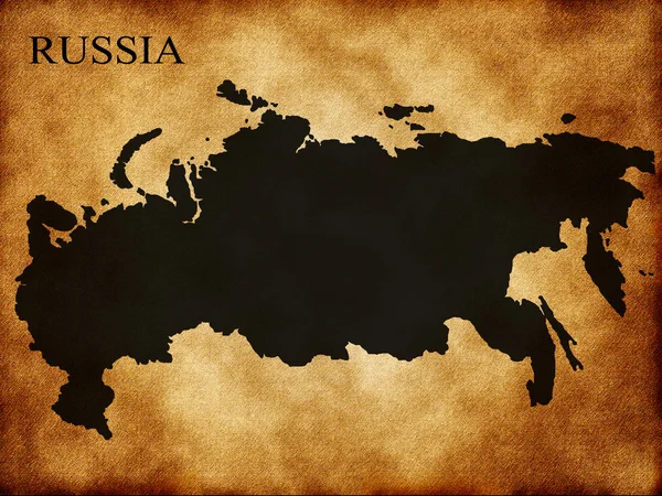 La mappa della Russia — Foto Stock