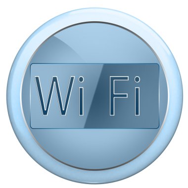 Button wi fi clipart