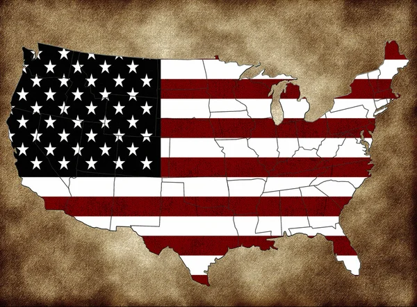 Mapa USA —  Fotos de Stock