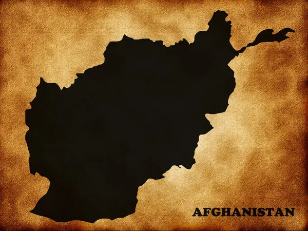 El mapa de Afganistán —  Fotos de Stock