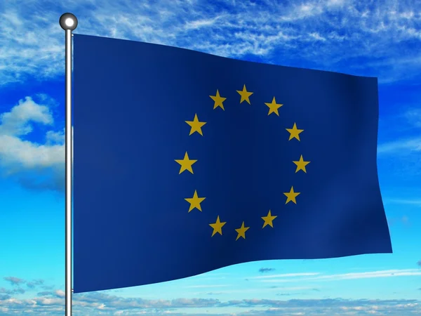 Flagge von Europa — Stockfoto
