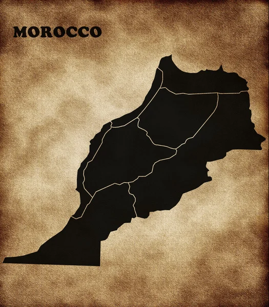 Kaart van Marokko — Stockfoto