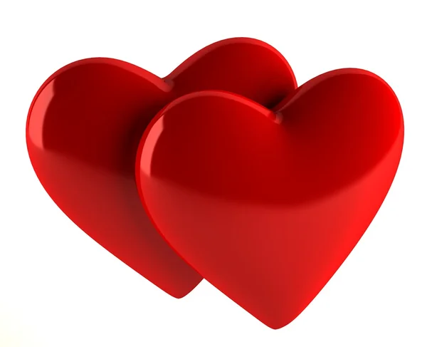 Červená srdce — Stock fotografie