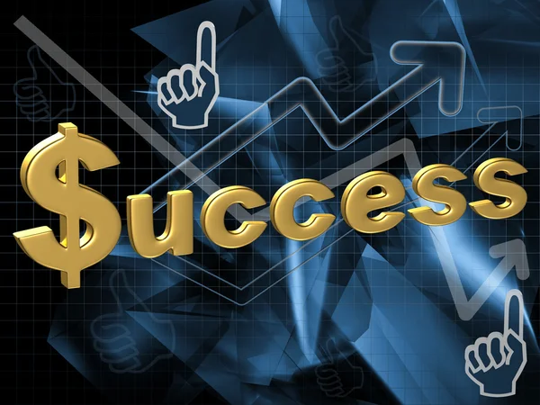 The inscription on the success — Stock Photo, Image