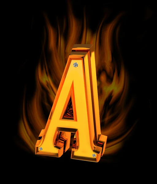 The letter A — Stock Photo, Image