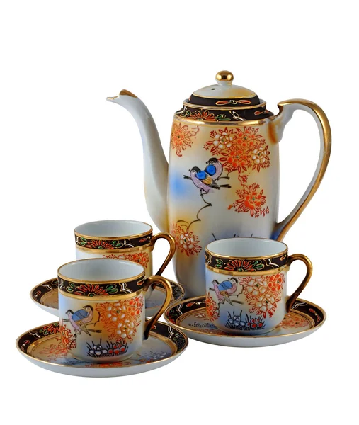 stock image Antique Porcelain Coffee Set