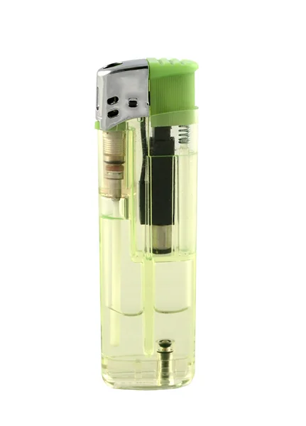 Green Disposable Cigarette Lighter — Stock Photo, Image