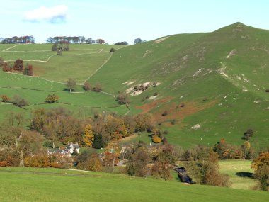 Autumn at Ilam in the Peak District National Park clipart