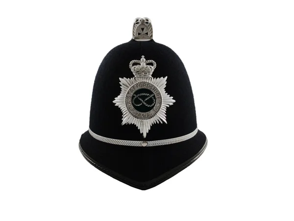 Традиционный британский полицейский шлем Стоковая Картинка