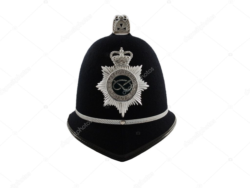 A Traditional British Police Helmet