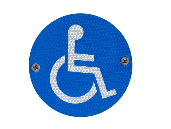 Una señal de aparcamiento para discapacitados — Foto de Stock