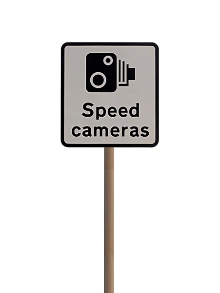 Знак камеры скорости — стоковое фото