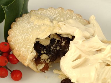 A Mince Pie with Brandy Cream clipart