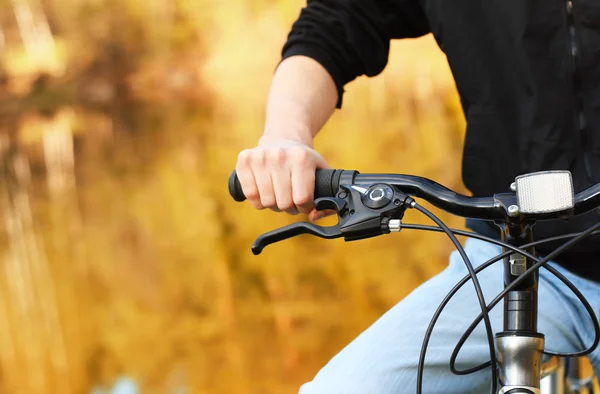 stock image Mountain bike. Men seat. Active leisure on the nature