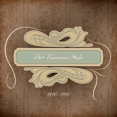 Retro Art Nouveau Title clipart