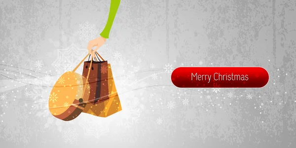 Vánoční banner internet shopping ilustrace | eps10 vektor b — Stockový vektor
