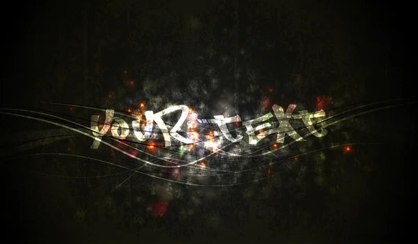 Graffiti Texte sur Grunge Wal — Image vectorielle