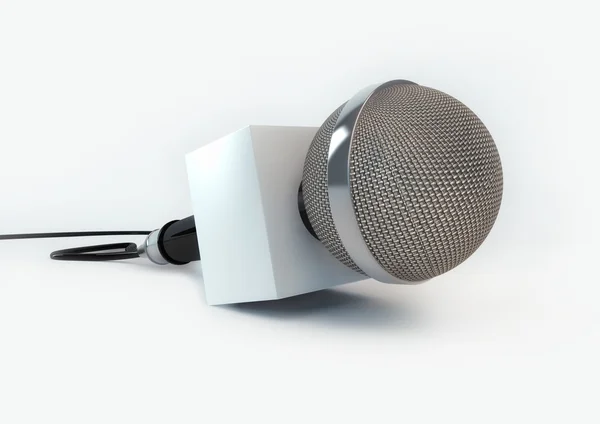 Illustrazione realistica del microfono — Foto Stock