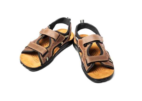 Kahverengi sandalet — Stok fotoğraf