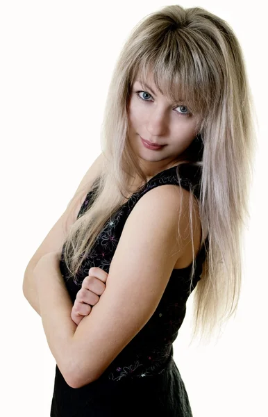 Schattige blonde meisje — Stockfoto
