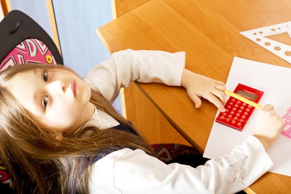 Little tired girl — Stock Photo, Image