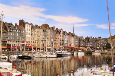 The beautiful old port of Honfleur, Normandy, France. clipart