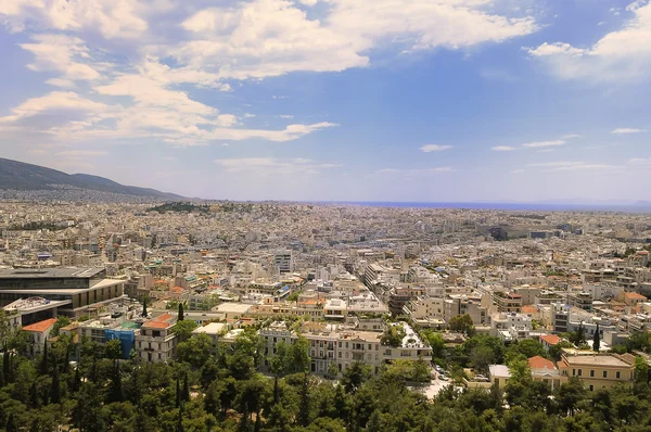 Афінах міський пейзаж Ліцензійні Стокові Фото