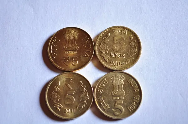 Stock image 5rupee indian coin