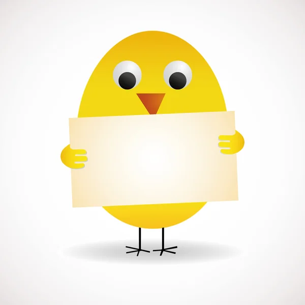 Húsvét chick — Stock Vector