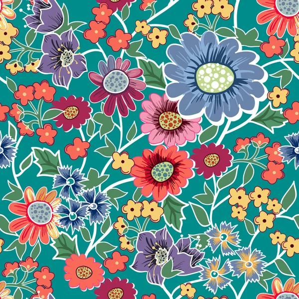 无缝的花卉纹理 — 图库矢量图片
