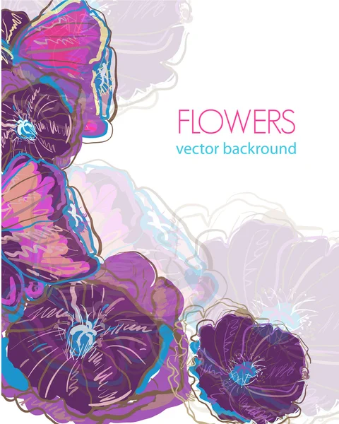 Fondo floral — Archivo Imágenes Vectoriales