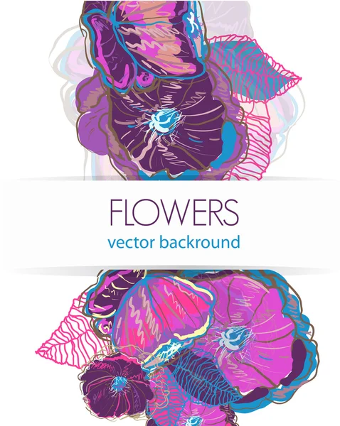 Bloemen achtergrond — Stockvector