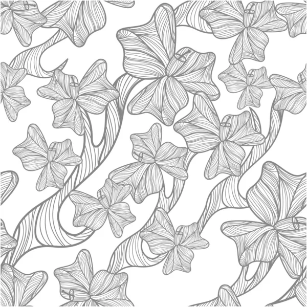 シームレスベクトル花柄 — ストックベクタ