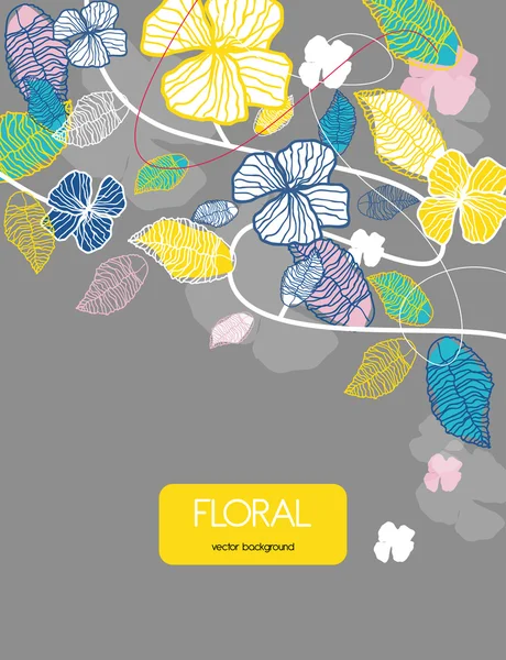 Fundal floral — Vector de stoc