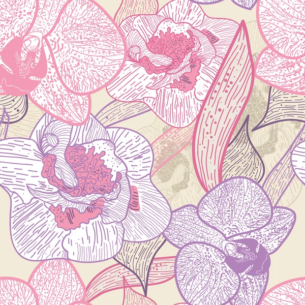 Textura floral sin costuras — Archivo Imágenes Vectoriales
