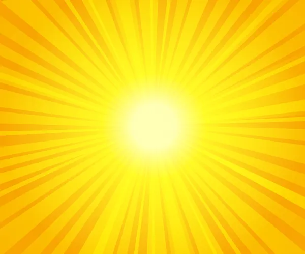 太陽ビーム — ストックベクタ