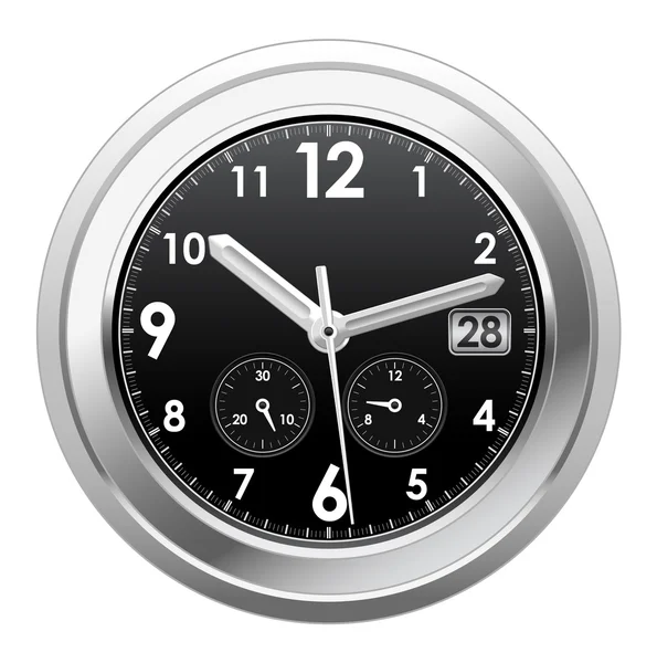 Stříbrné hodiny — Stockový vektor
